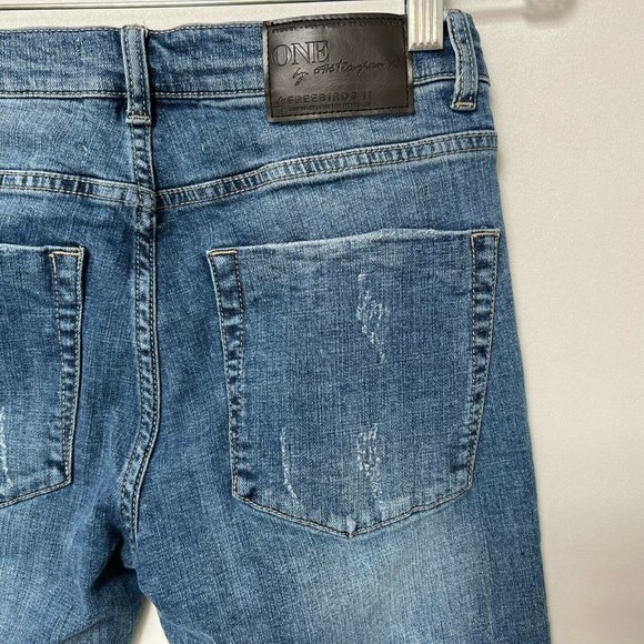 One Teaspoon Freebirds II Skinny Crop Jeans Low Rise Stretch Denim Women Size 26 - Picture 7 of 9